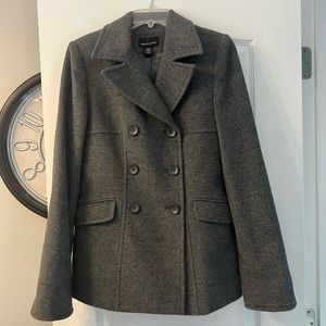 MODA International gray wool  double breasted jacket with pockets size S